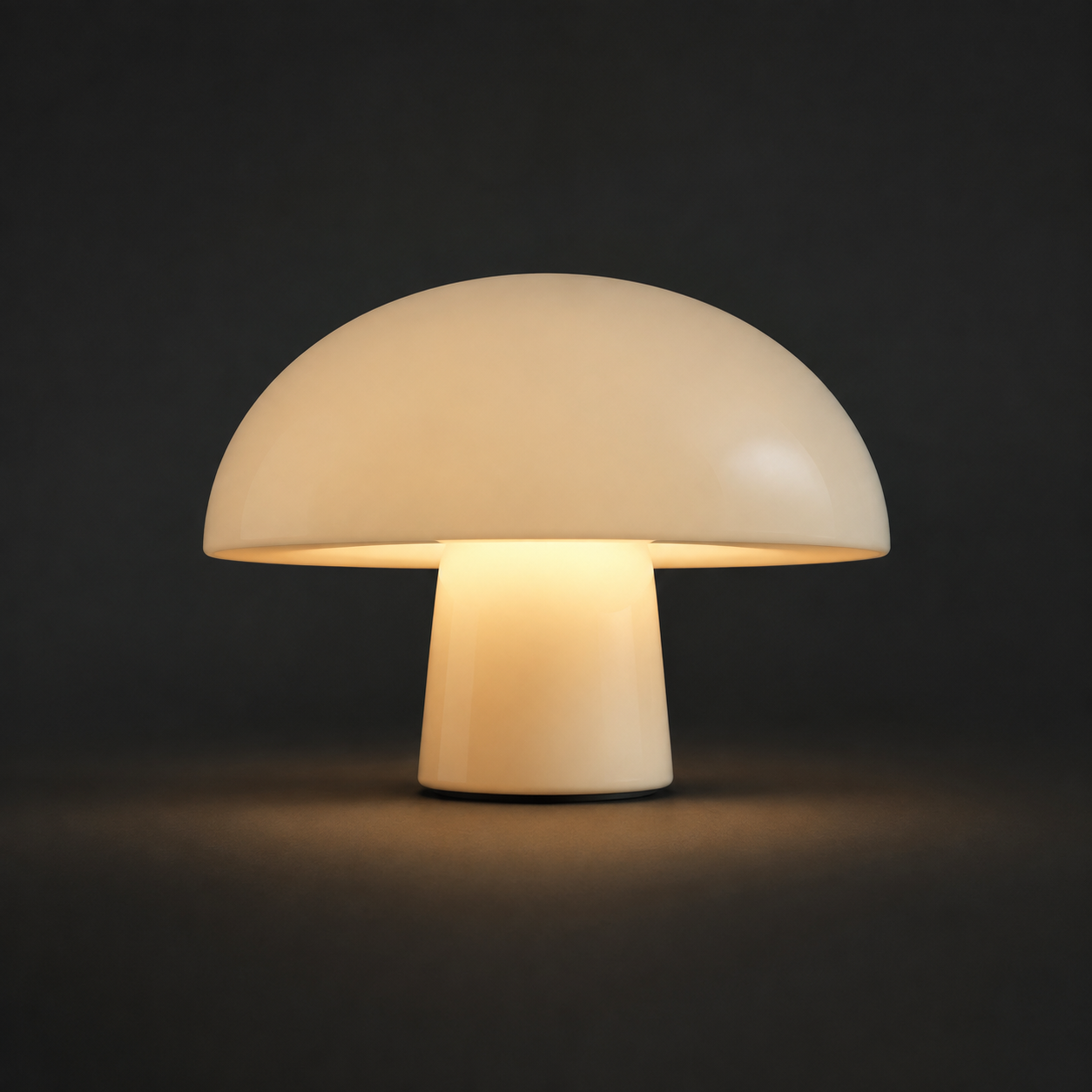 Original study of an illuminated opal glass lamp